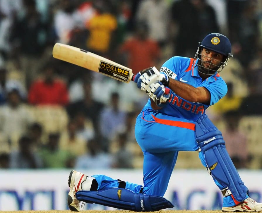 Yuvraj Singh is 4th positions 
