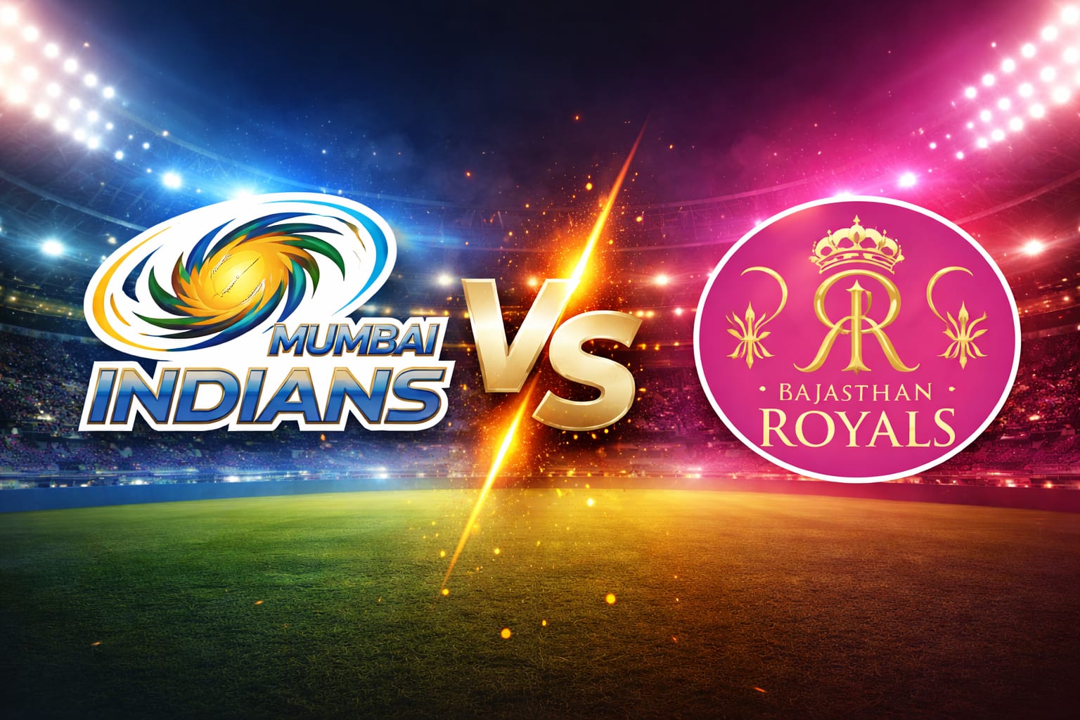 Mumbai Indians vs Rajasthan Royals Timeline